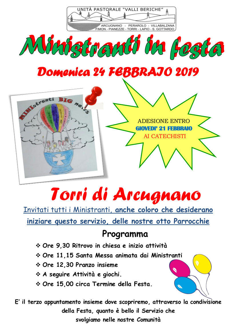 Festa ministranti 2019