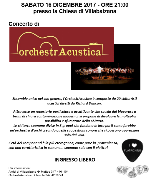 Locandina concerto Villabalzana